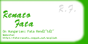 renato fata business card